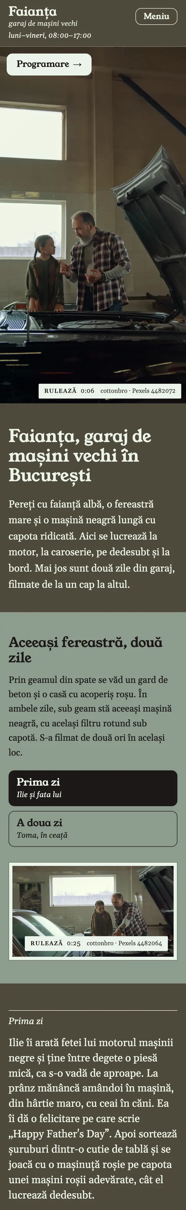 Demo-ul Faianța pe telefon